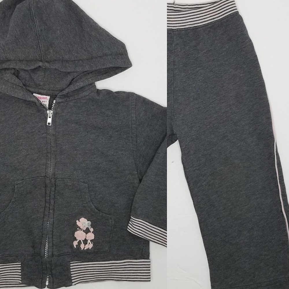 Gymboree Vintage 2002 Line "Oodles of Poodles" Hoodie & Pants Set- Size 18/24m